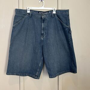Nautica Mens Carpenter Shorts 44 100% Cotton Relaxed Fit Baggy 11" Inseam